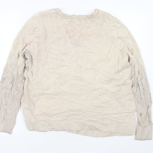 Per Una Womens Brown Floral  Cardigan Jumper Size 18