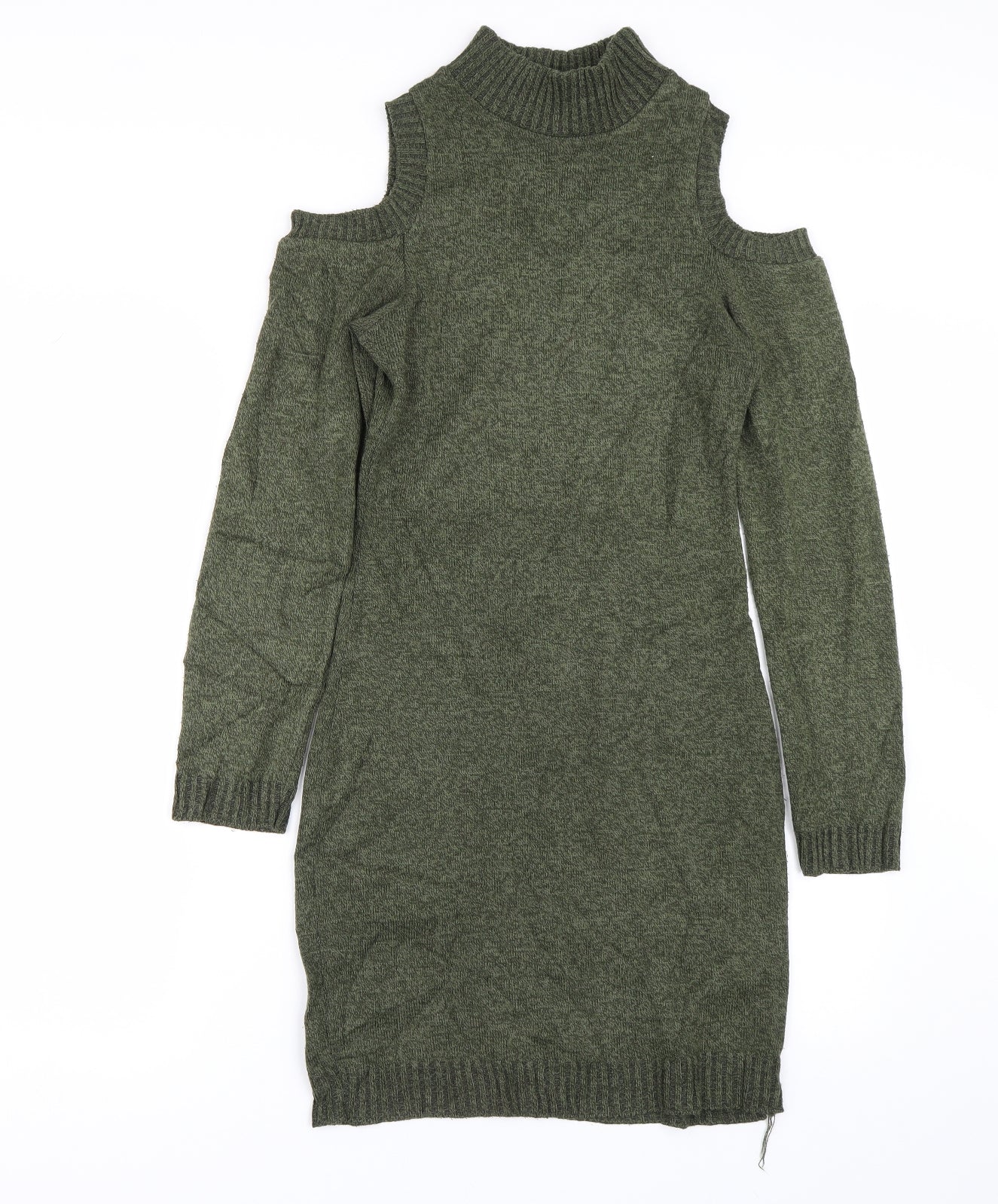 Misspap Womens Green   Jumper Dress  Size S