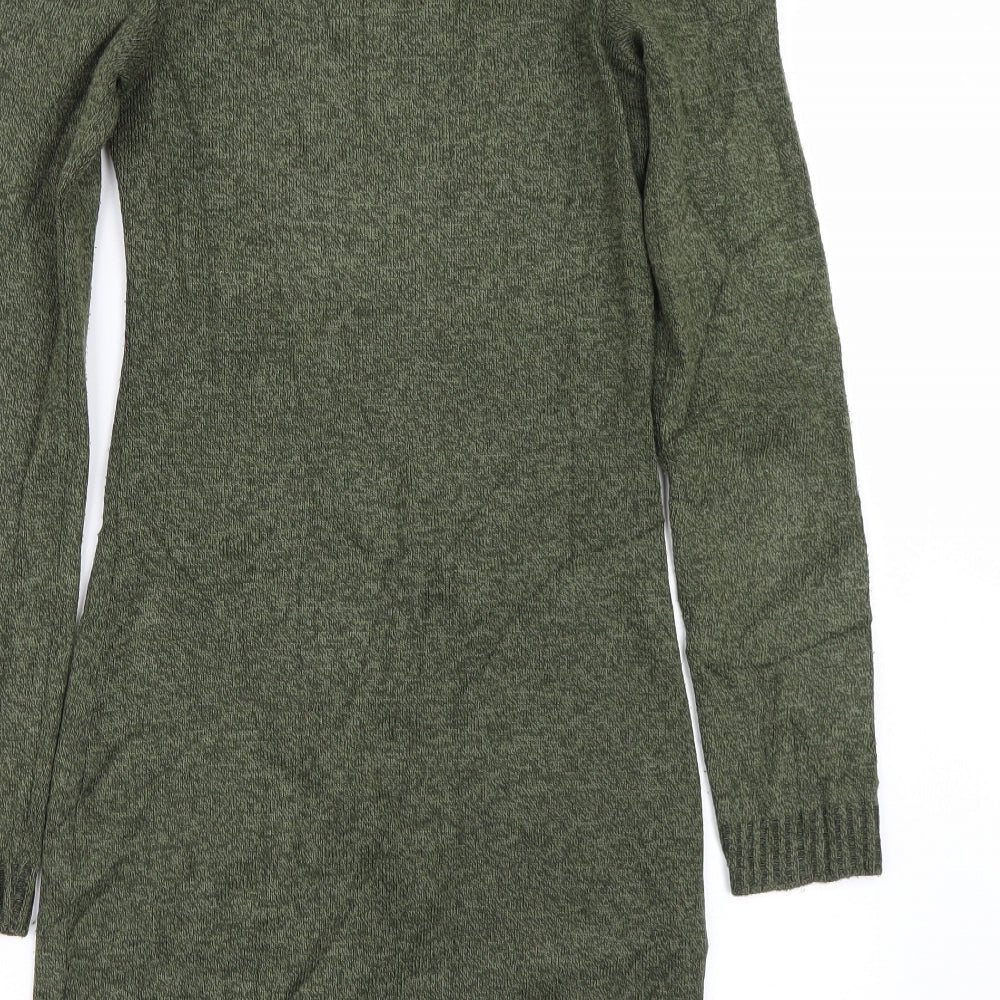 Misspap Womens Green   Jumper Dress  Size S
