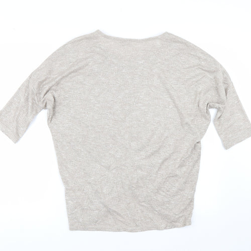 Apricot Womens Beige   Basic T-Shirt Size 10
