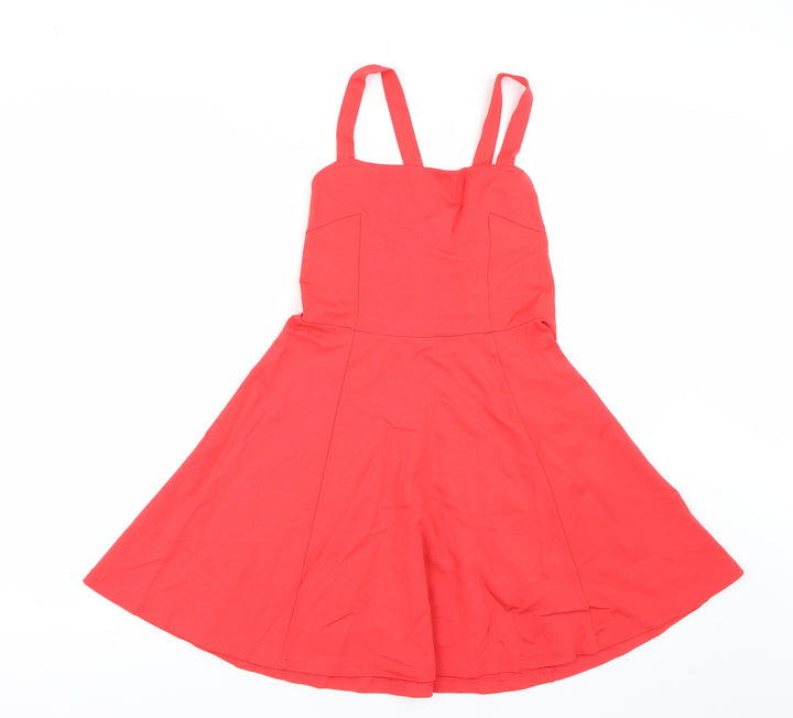H&M Womens Red   Tank Dress  Size S