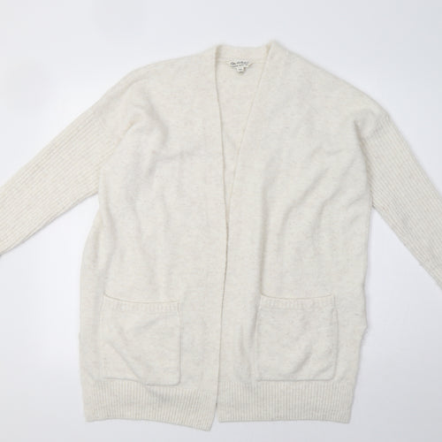 Miss Selfridge Womens White   Cardigan Jumper Size L