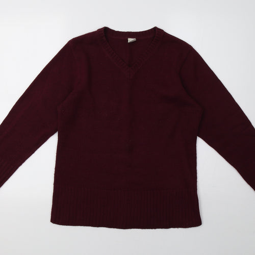 aprodnetz Womens Purple  Knit Pullover Sweatshirt Size 12