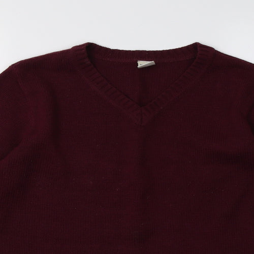 aprodnetz Womens Purple  Knit Pullover Sweatshirt Size 12