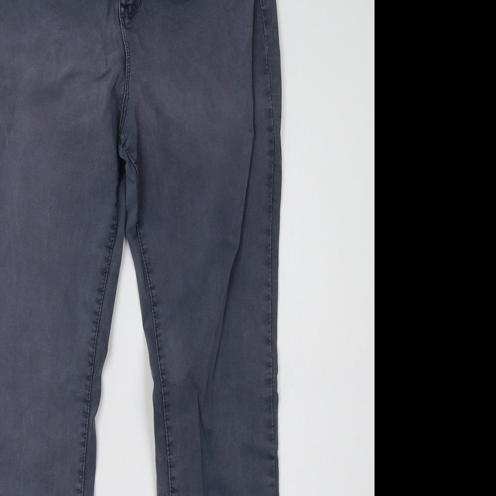 RESERVED Womens Grey  Denim Skinny Jeans Size 10 L30 in