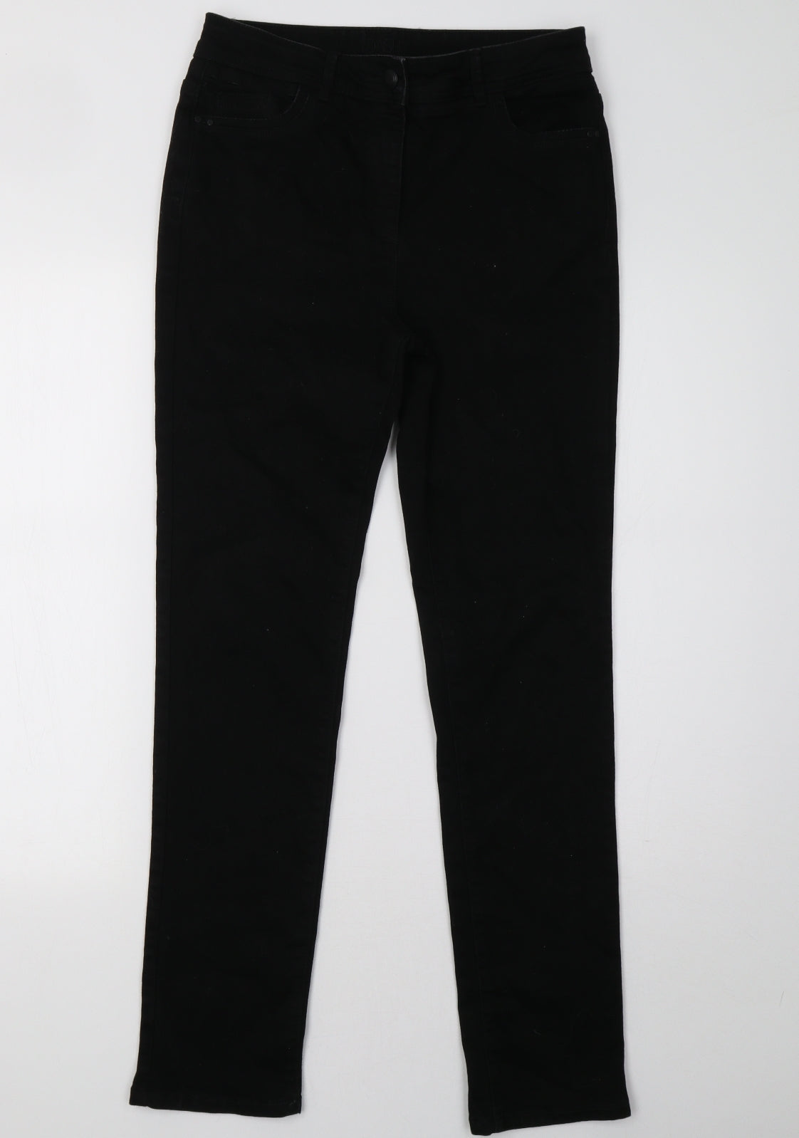 DASH Womens Black  Denim Straight Jeans Size 10 L32 in