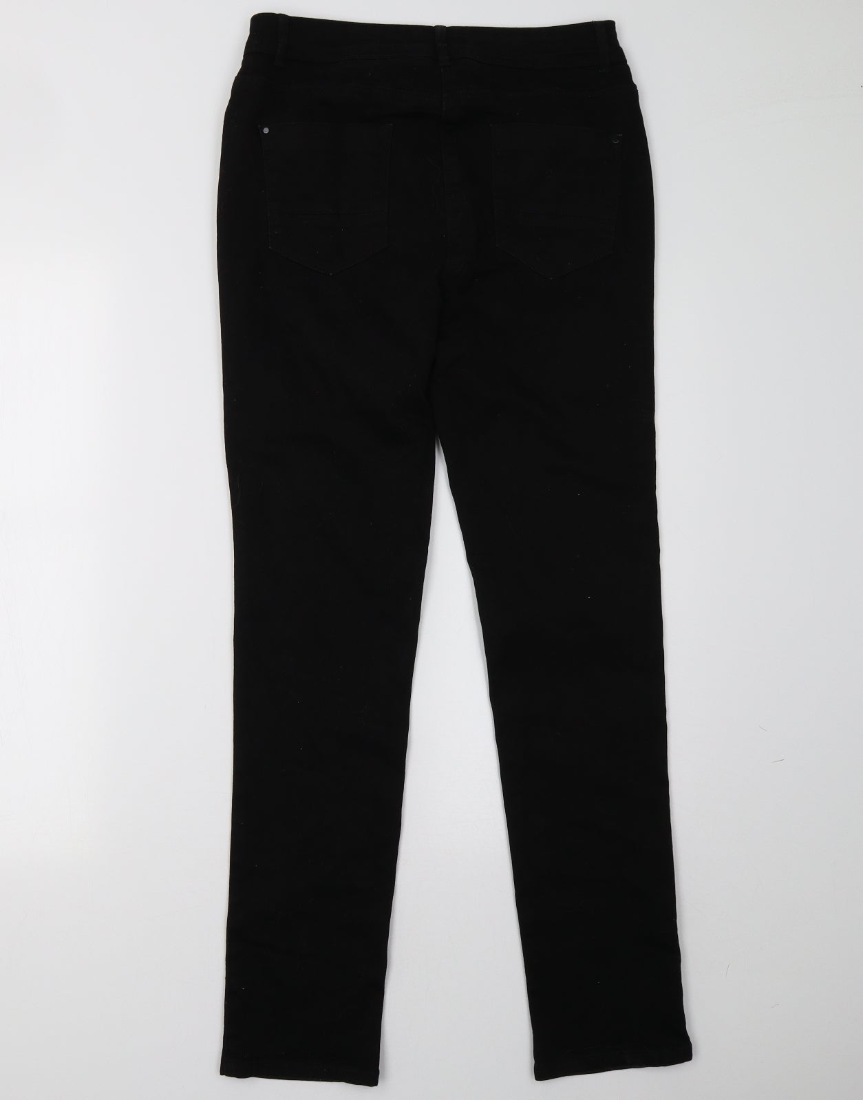 DASH Womens Black  Denim Straight Jeans Size 10 L32 in