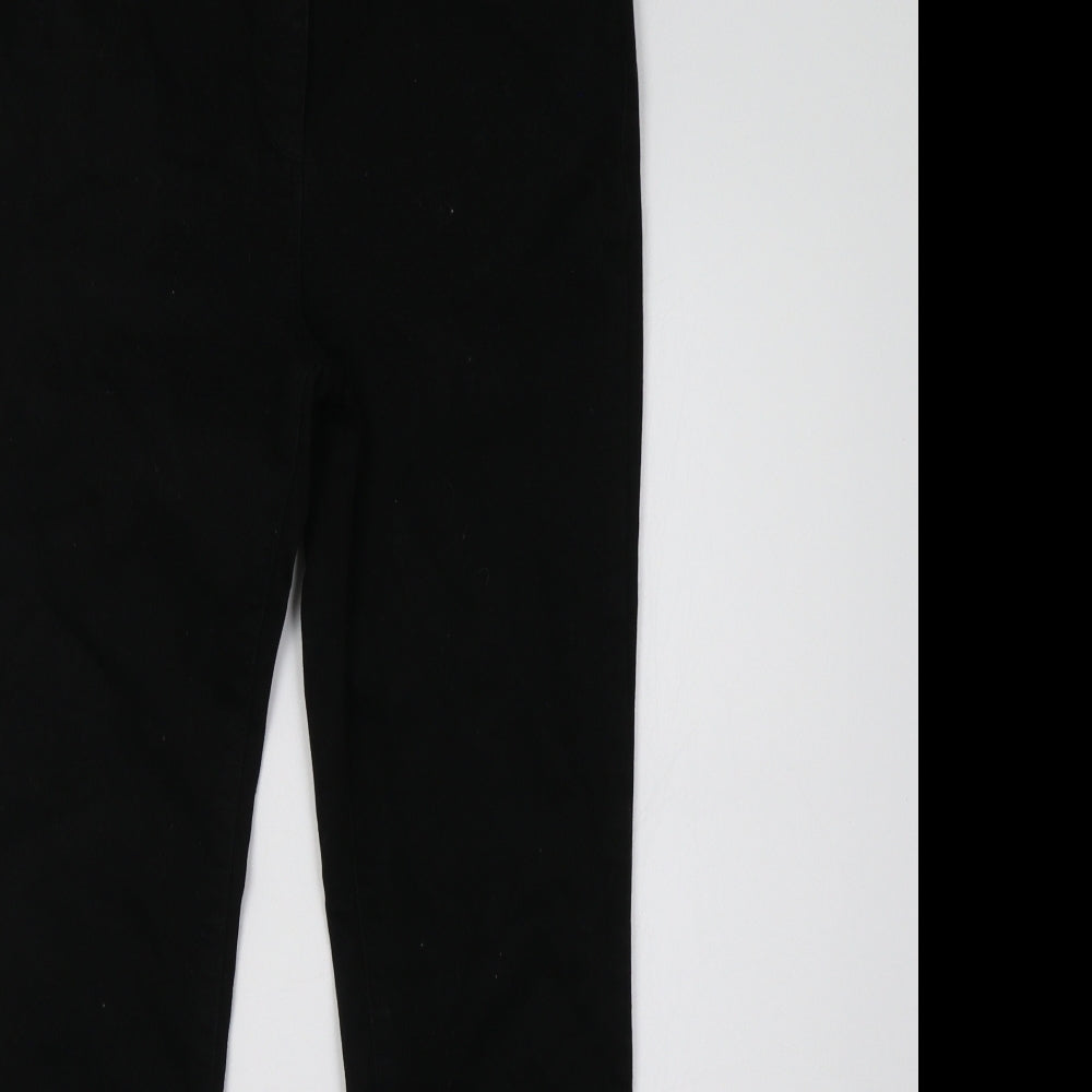 DASH Womens Black  Denim Straight Jeans Size 10 L32 in
