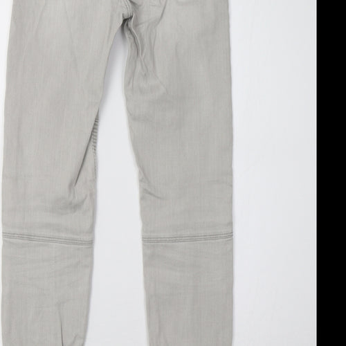 Bershka Womens Grey  Denim Skinny Jeans Size 28 L30 in