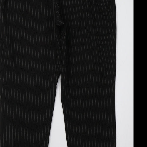 Marks and Spencer Womens Brown Striped  Trousers  Size 10 L28 in