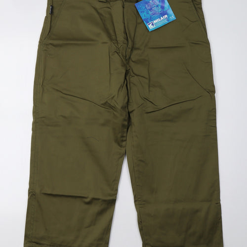 moose Womens Green   Cropped Trousers Size 40 L25 in