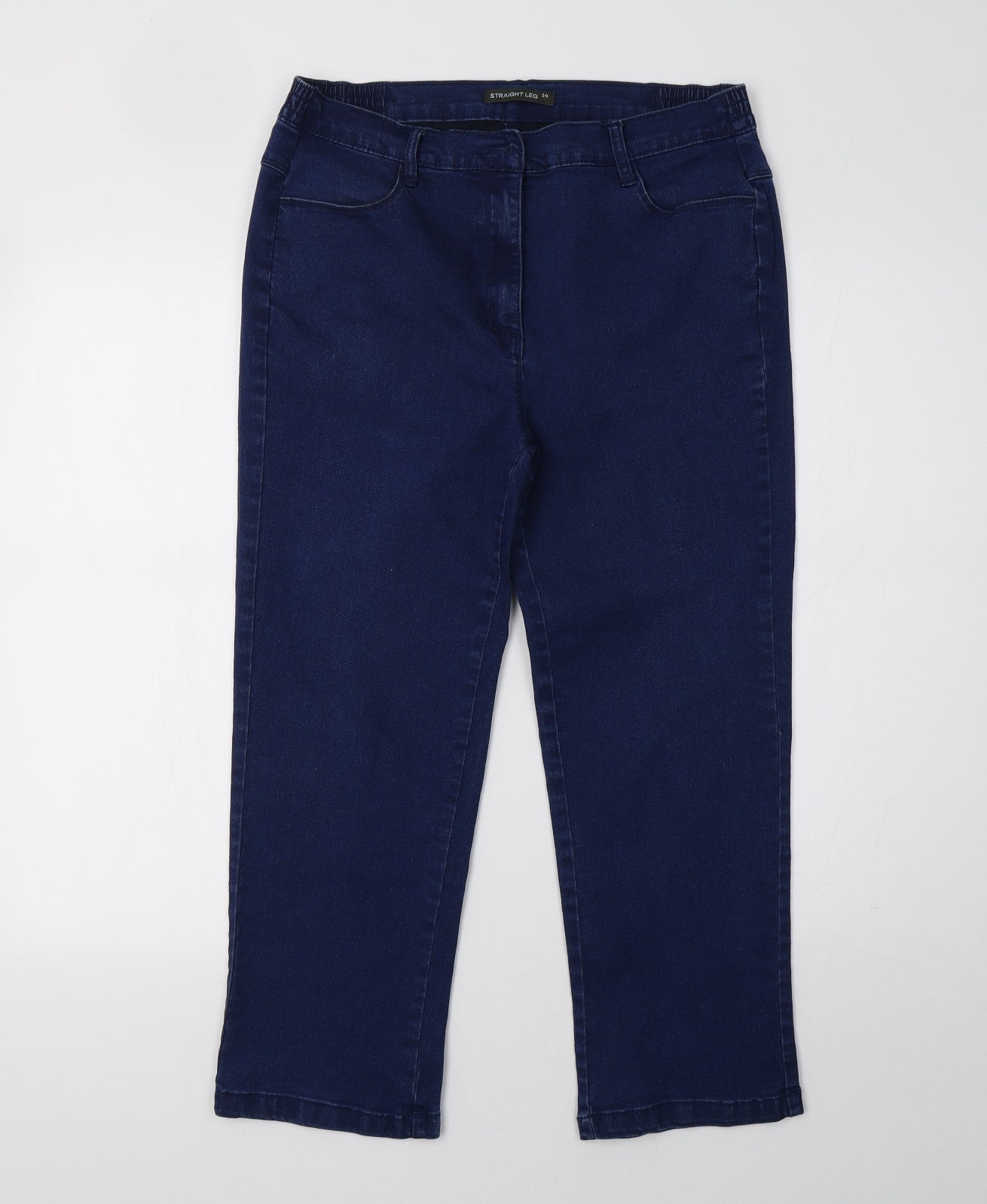 Bonmarché Womens Blue  Denim Straight Jeans Size 14 L26 in