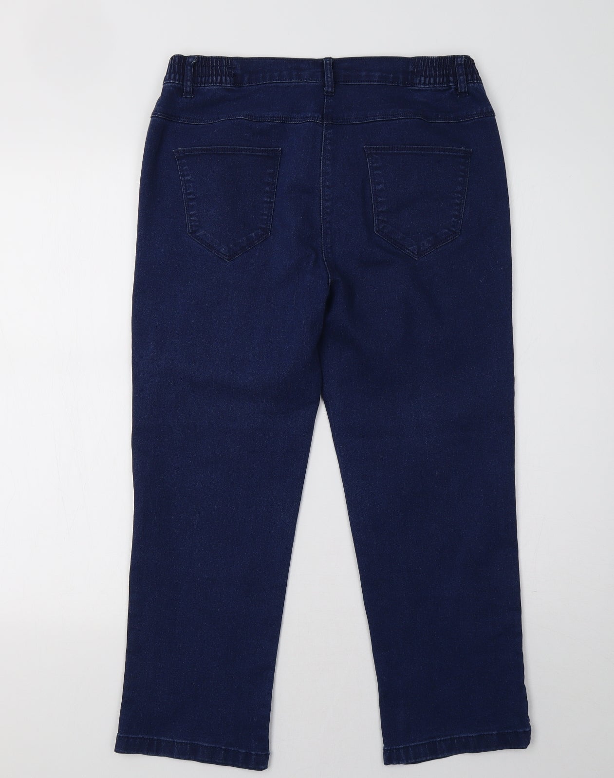 Bonmarché Womens Blue  Denim Straight Jeans Size 14 L26 in