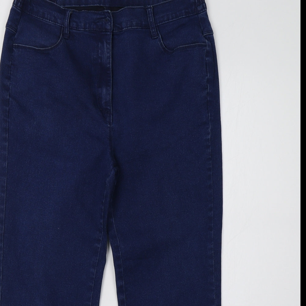 Bonmarché Womens Blue  Denim Straight Jeans Size 14 L26 in