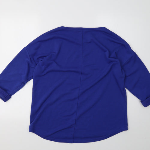 originals Womens Blue   Pullover Sweatshirt Size M