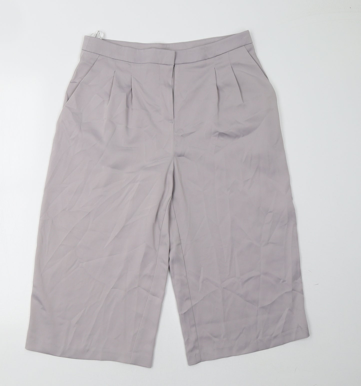 Dorothy Perkins Womens Grey   Cropped Trousers Size 10 L23 in