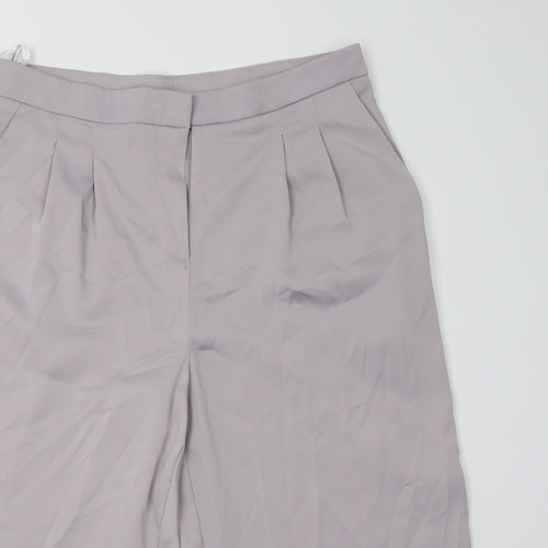 Dorothy Perkins Womens Grey   Cropped Trousers Size 10 L23 in