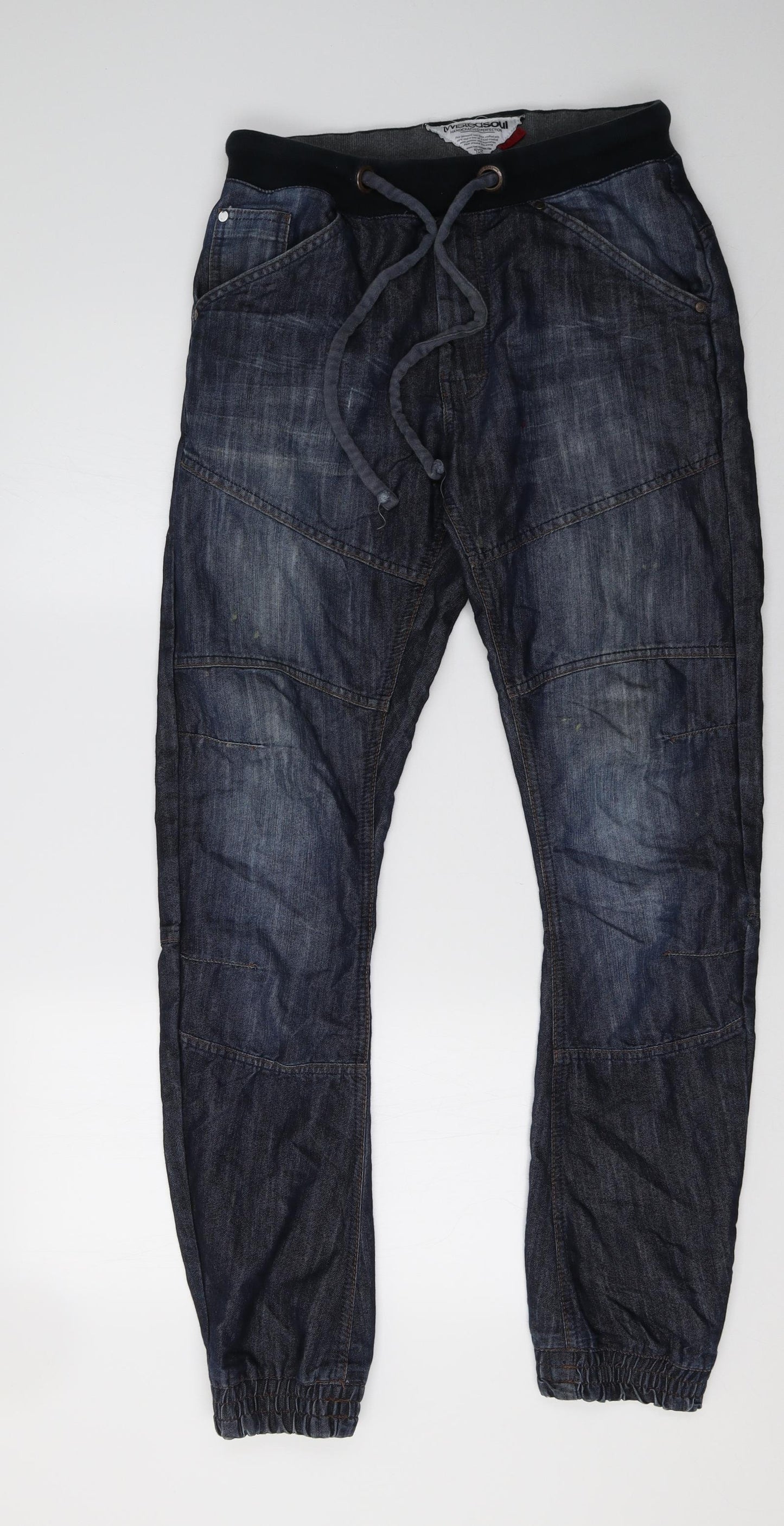 Twisted Soul Mens Blue  Denim Straight Jeans Size 32 L32 in