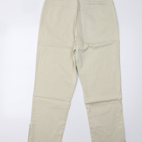 mouse Womens Beige   Trousers  Size 14 L31 in