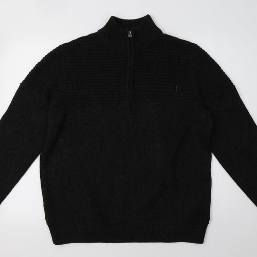 saisnburys Mens Black   Pullover Sweatshirt Size L