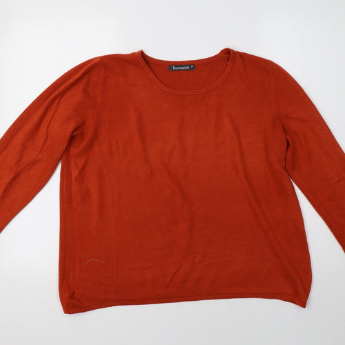 Bonmarché Womens Orange   Pullover Sweatshirt Size M