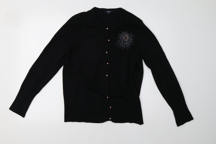 Debenhams Womens Black   Pullover Sweatshirt Size 16