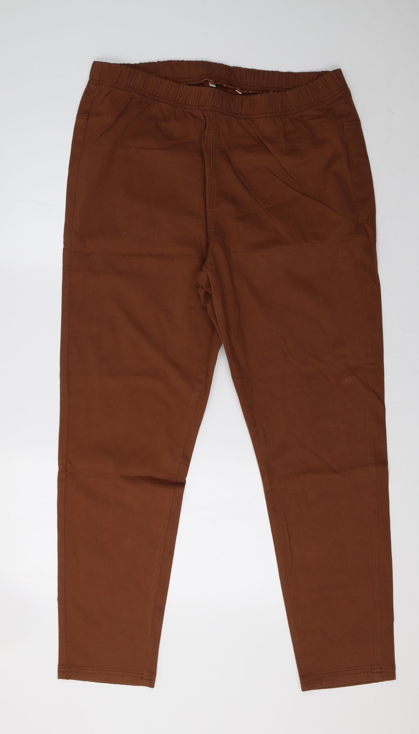Preworn Womens Brown   Trousers  Size 20 L31 in