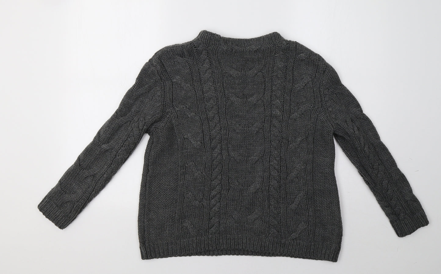 Mango Womens Grey  Knit Pullover Sweatshirt Size S