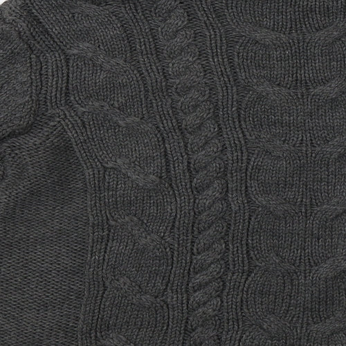 Mango Womens Grey  Knit Pullover Sweatshirt Size S