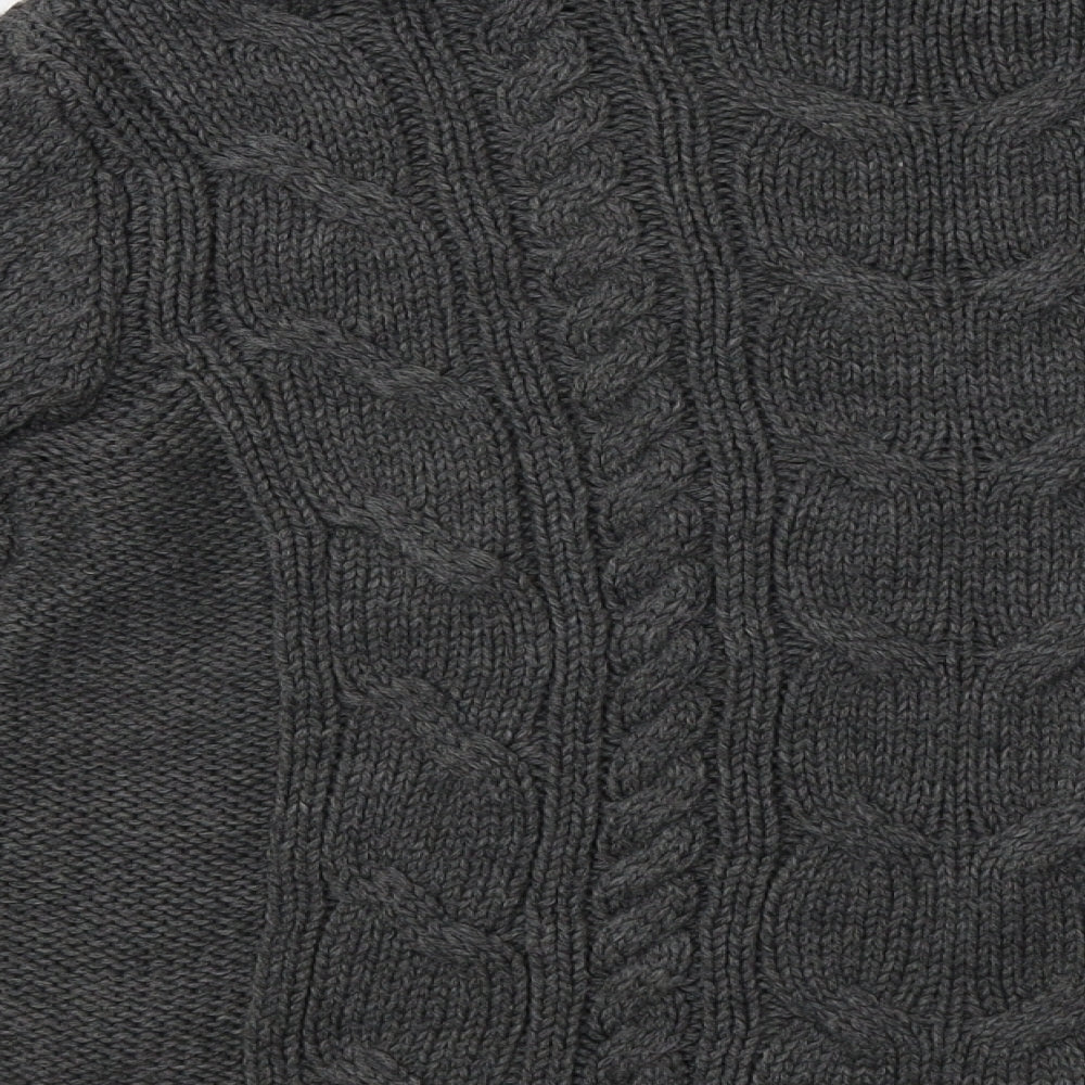 Mango Womens Grey  Knit Pullover Sweatshirt Size S