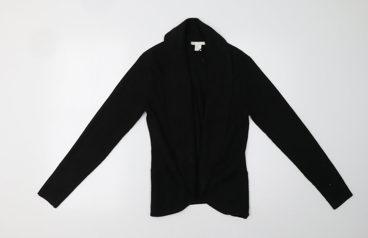 H&M Womens Black  Knit Cardigan Jumper Size S