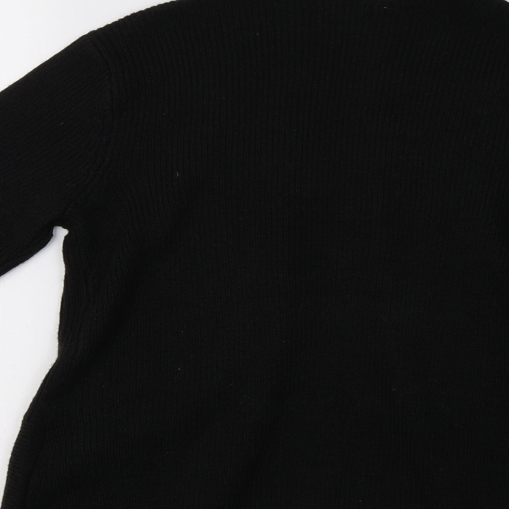 H&M Womens Black  Knit Cardigan Jumper Size S