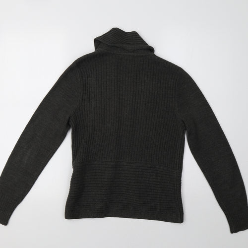 H&M Womens Grey  Knit Cardigan Jumper Size S