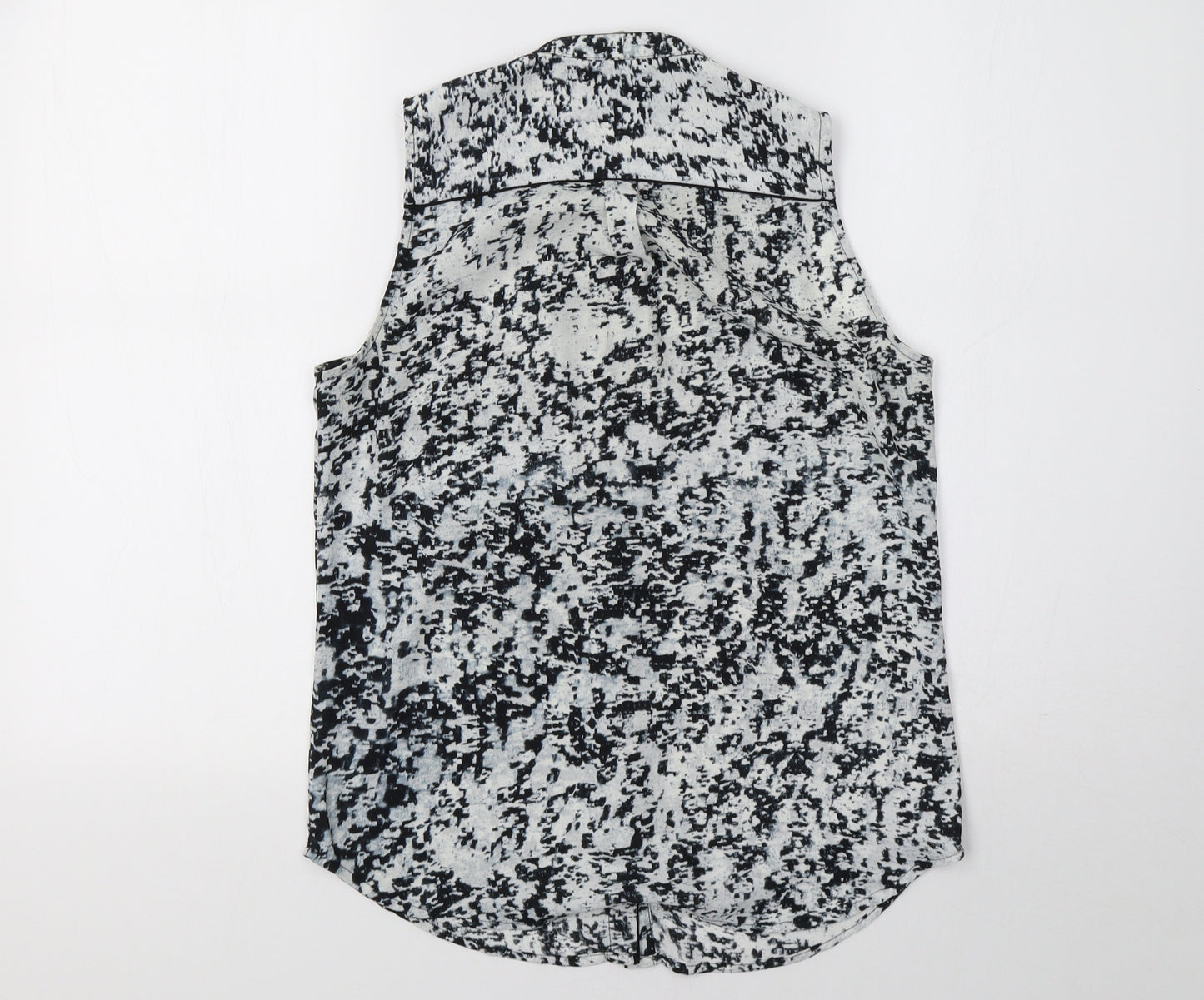 H&M Womens Grey   Basic Button-Up Size 6