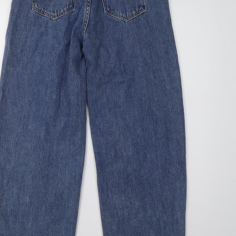 Stradivarius Womens Blue  Denim Straight Jeans Size 6 L29 in