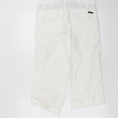 Sanctuary Womens White   Cropped Trousers Size 30 in L20 in