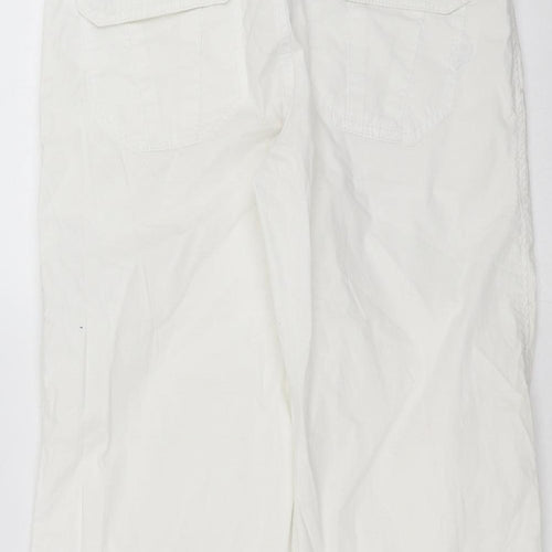 Sanctuary Womens White   Cropped Trousers Size 30 in L20 in