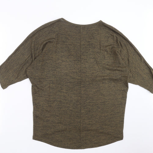 New Look Womens Green  Knit Pullover Jumper Size S