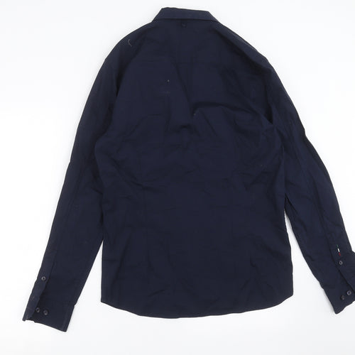 883 Police Mens Blue    Button-Up Size L