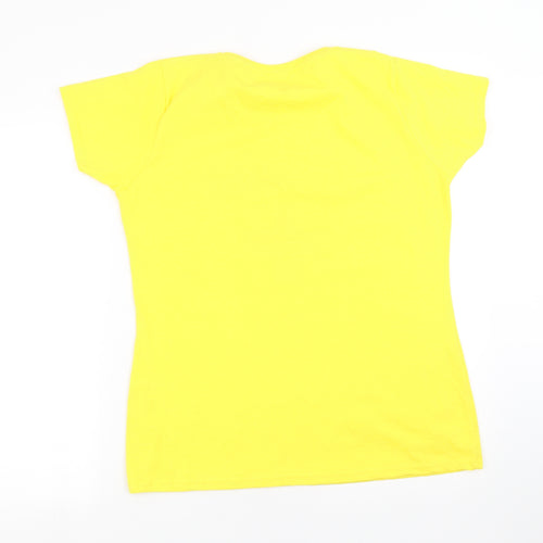 Fruit of the Loom Womens Yellow   Basic T-Shirt Size XL  - lifeguard