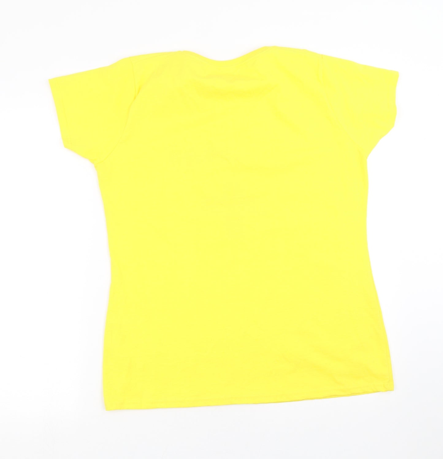 Fruit of the Loom Womens Yellow   Basic T-Shirt Size XL  - lifeguard