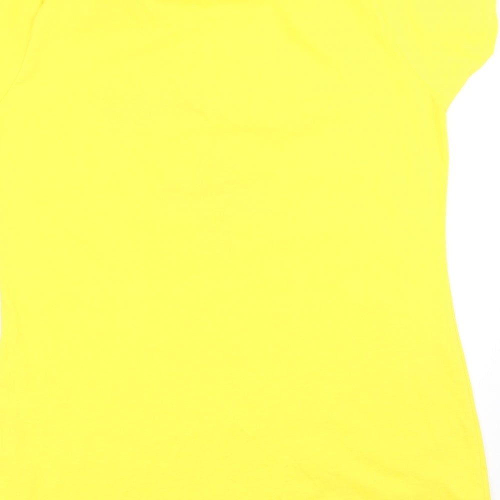 Fruit of the Loom Womens Yellow   Basic T-Shirt Size XL  - lifeguard