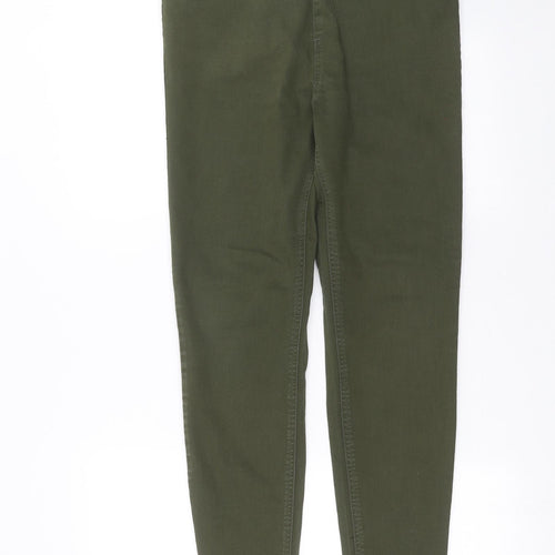 Preworn Womens Green  Denim Jegging Jeans Size 34 in L30 in