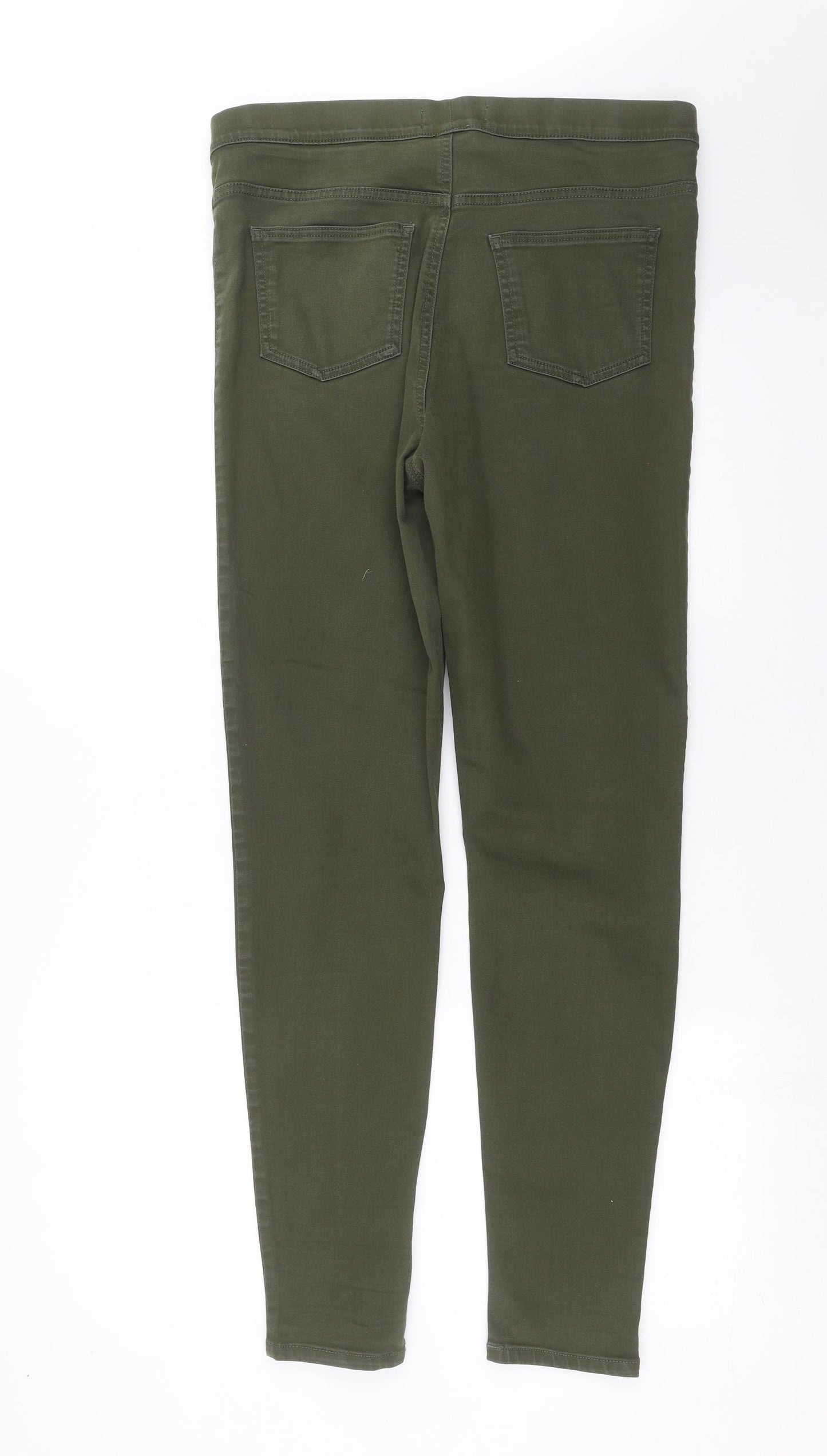 Preworn Womens Green  Denim Jegging Jeans Size 34 in L30 in