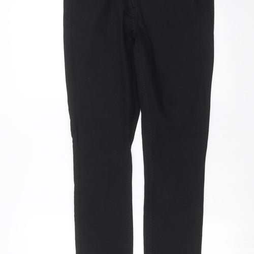 Preworn Womens Black  Denim Skinny Jeans Size 14 L29 in
