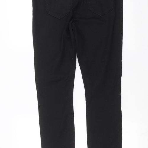 Preworn Womens Black  Denim Skinny Jeans Size 14 L29 in