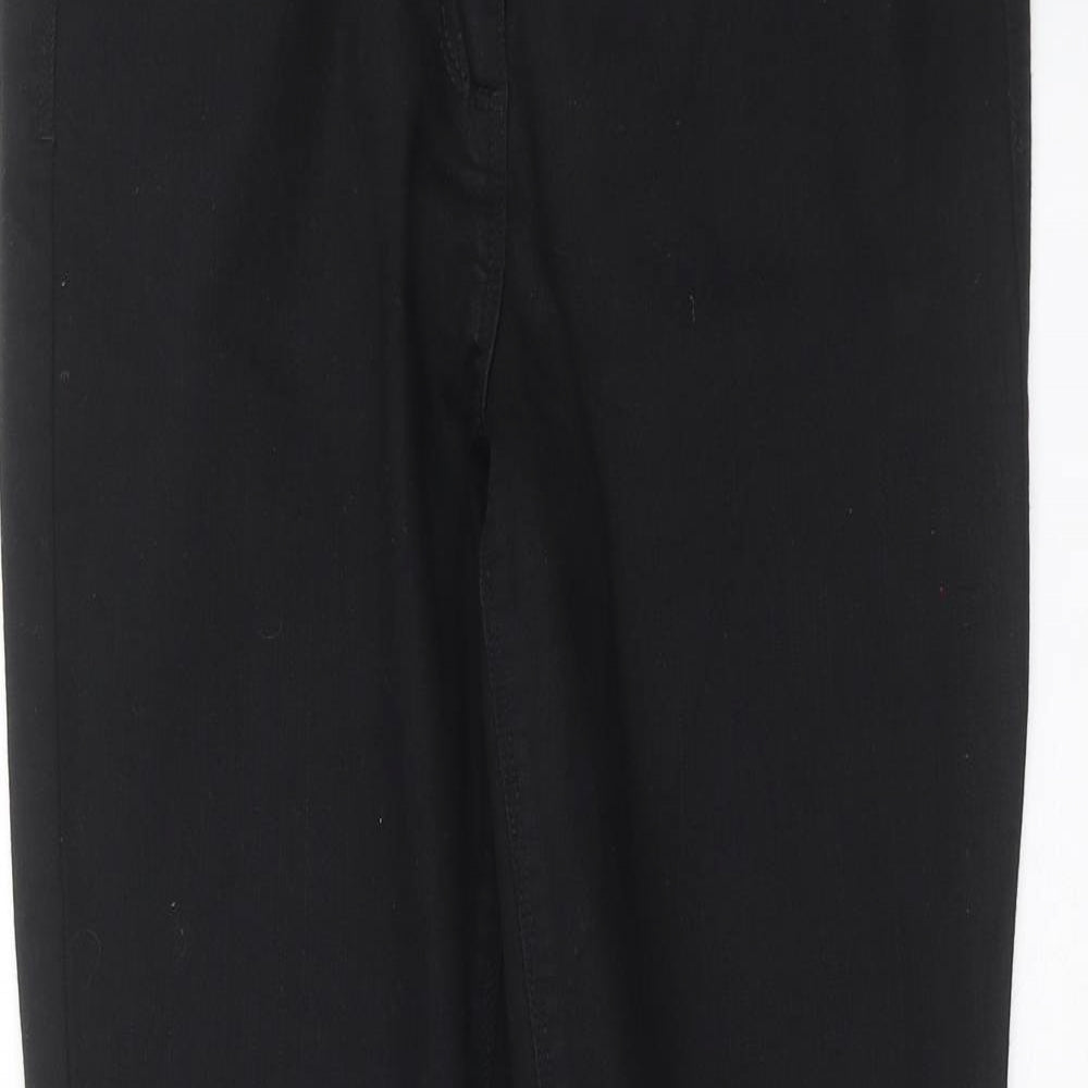 Preworn Womens Black  Denim Skinny Jeans Size 14 L29 in