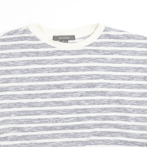 Primark Womens Blue Striped  Pullover Sweatshirt Size XS