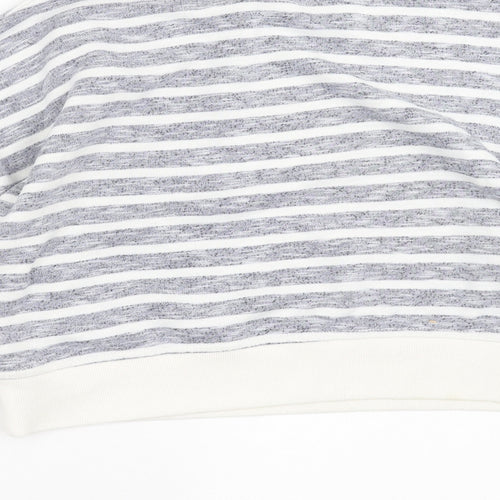 Primark Womens Blue Striped  Pullover Sweatshirt Size XS
