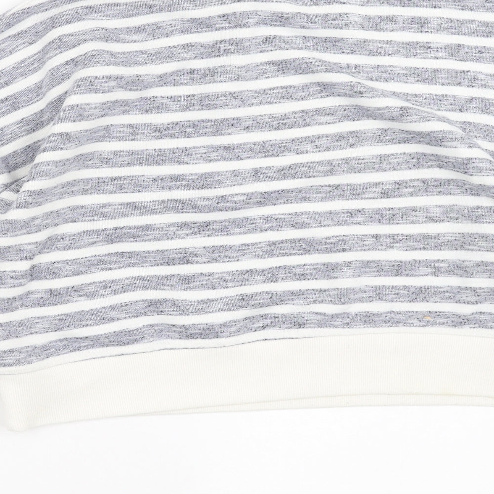 Primark Womens Blue Striped  Pullover Sweatshirt Size XS